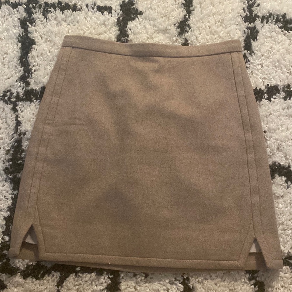J. Crew wool mini skirt